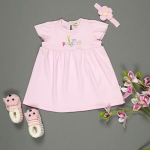 Organic Cotton Frock: Pink-a-boo