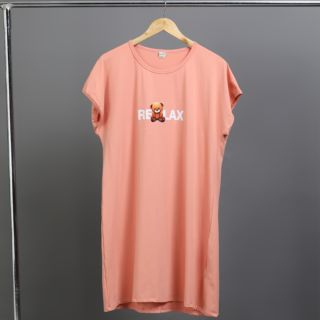 Maternity Long Tshirt: Peach - Relax - Image 2