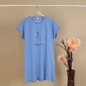 Maternity Long Tshirt: Blue - Magical Love