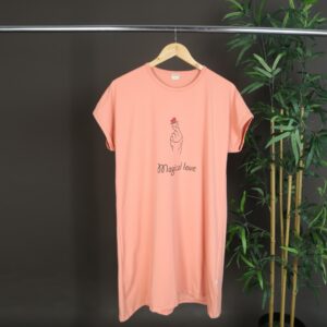 Maternity Long Tshirt: Peach - Magical Love