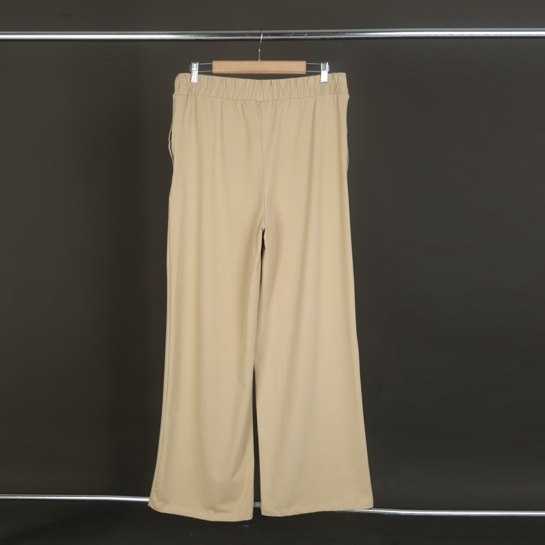 Maternity Wide Leg Pant: Beige - Image 3
