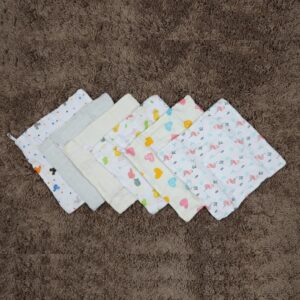 5 Layer Bamboo Muslin Wash Cloth for Multi Purpose Use – Set of Six