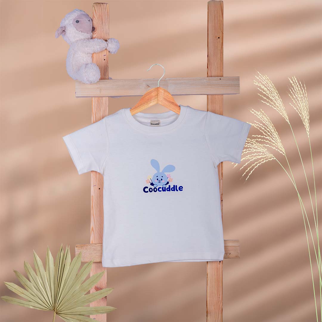 Organic Cotton Baby Tshirt: Silver White Coocuddle & Pink-a-boo Little Star – Set of two - Image 4