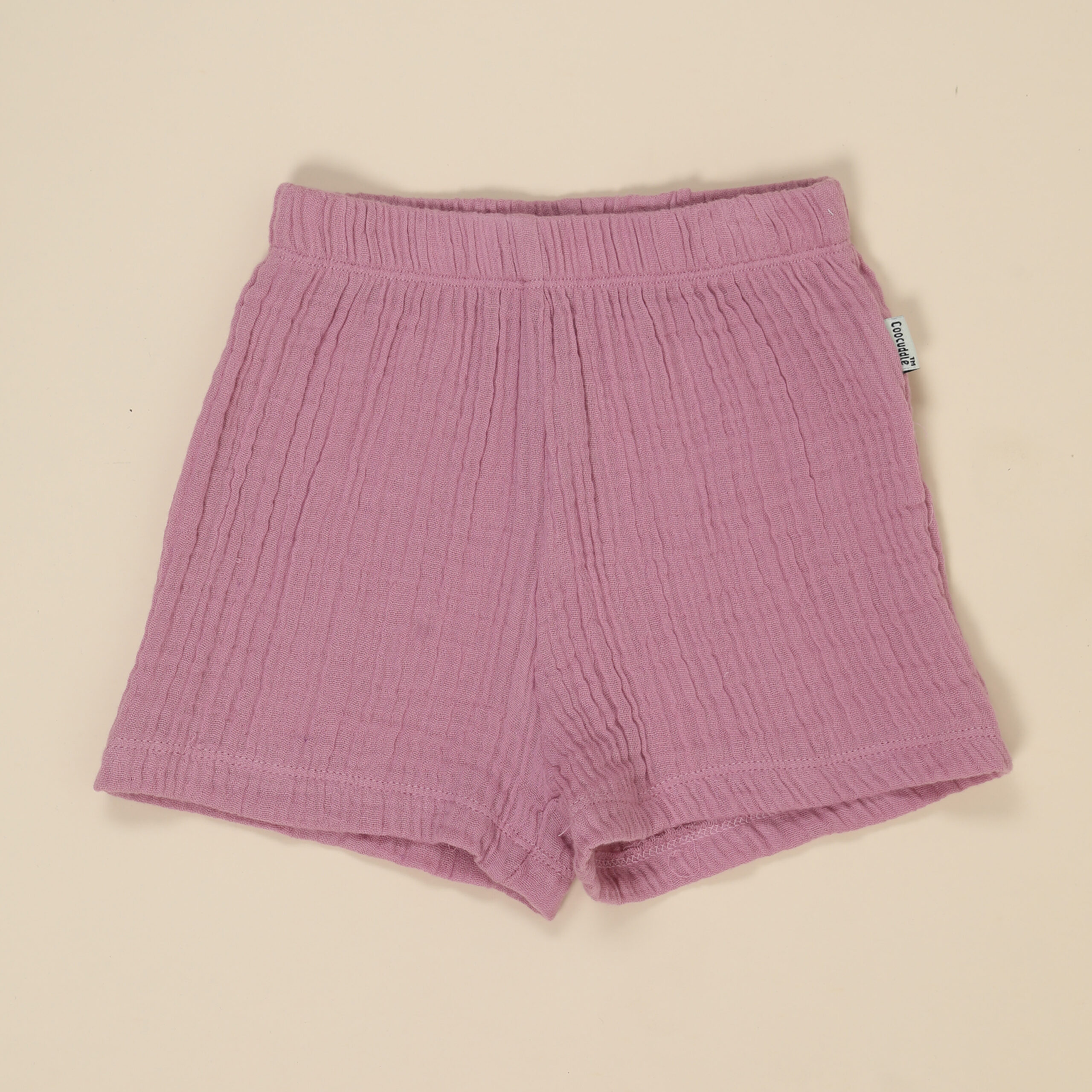 Organic Muslin Cotton Tshirt Short Set : Lilac - Image 4